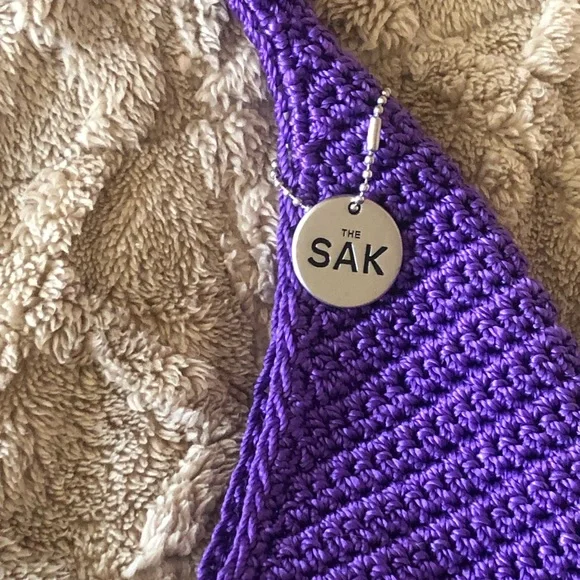 THE SAK
Purple Crossbody Bag with Textured Crochet Design - Picture 3 of 8